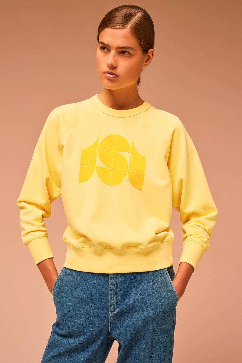 T Shirts Sweat Shirts Soeur Femme Sweat Hendrix Jaune Melissa Nam